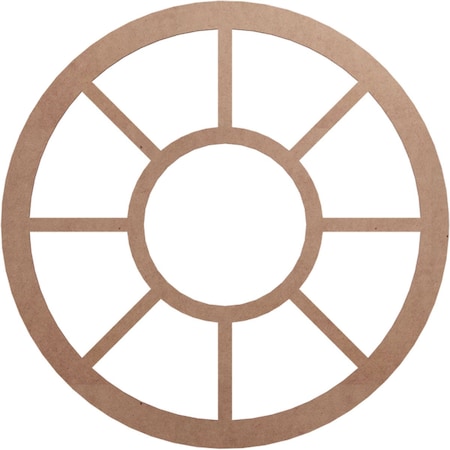Ekena Millwork Grace Wood Fretwork Pierced Ceiling Medallion, Wood (Paint Grade), 34"OD x 12 3/8"ID x 3/8"T CMWP34X0375GRMF